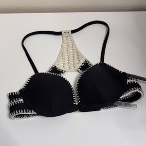 Victoria's Secret Black and Cream Swim